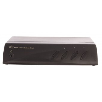 Manual 4-Way Audio/Video Switch/Prepínač – HQSW AV210 - 2