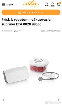 Vakuovacka + vakuovaci box ETA - 2