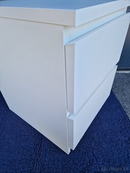 Ikea Malm nočný stolík, biela - 2