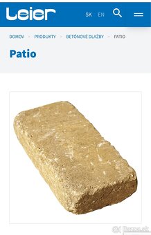 Kúpim betonovu dlazbu Leier Patio - 2