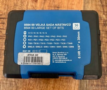 Bity Narex, Velká sada nástavců - 2