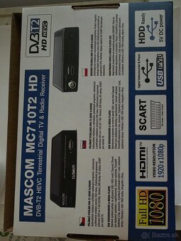 Predam úplne novy Setobox Mascom MC710T2-HD - 2