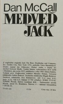 Predám knihu Dan McCall – Medveď Jack, 1983 - 2