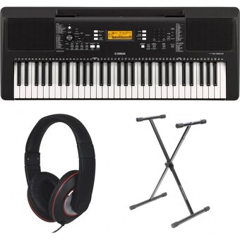 Yamaha PSR-E363 so stojanom a sluchadlami - 2