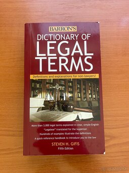 Predám knihy Legal terms a Introduction to the U. S. Law - 2