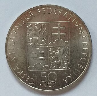 50 Kčs 1990 - Anežka Česká - varianta bez LK - 2