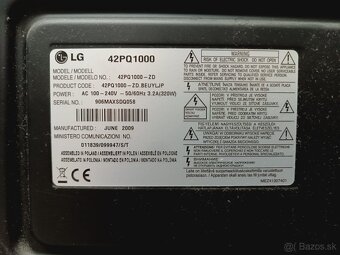 LG 42PQ1000 – 42” televízor so stojanom a ovládačom - 2