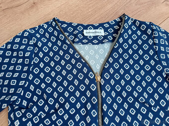 Modre retro saty Chantall 38 - 2