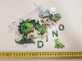 Drevene puzzle Dino s písmenkami - 2