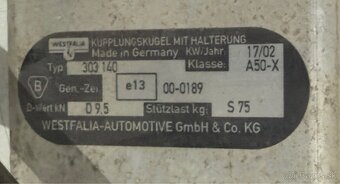 BMW E46 original ťažné zariadenie WESTFALIA kompletný set - 2