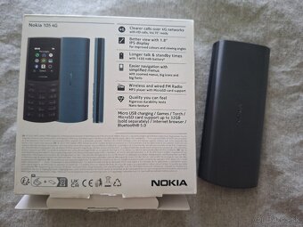 Nokia 105 4g dual sim čierny v záruke do 3 2027 v top stave - 2