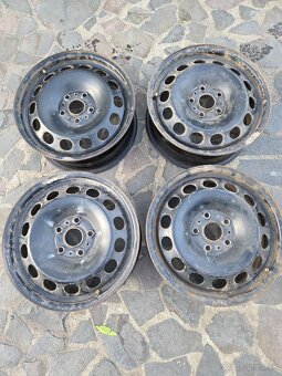 Predám plechové disky 5x112 R16 - 4 ks - 2