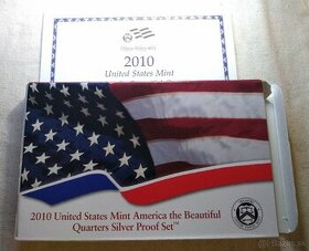 8x Strieborných proof sád "America the Beautiful" 2010-201 - 2