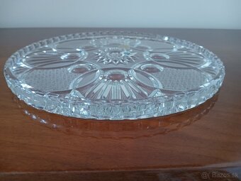Krištálová brúsená tácka - 2
