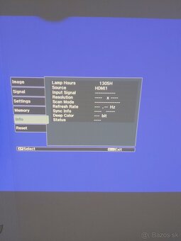 Predám Projektor EPSON EH-TW3500 so stropným držiakom - 2