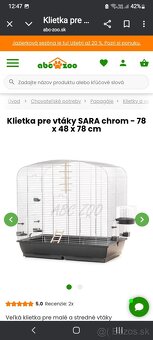 Predam klietku pre malé papagaje - 2