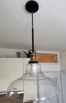 Zavesna sklenena lampa / ludter zn.Philips - 2
