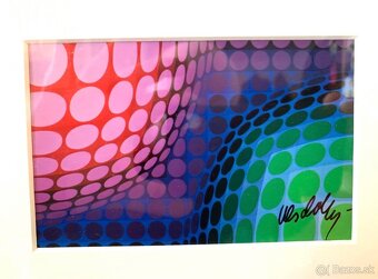 Viktor VASARELY, pohľadnica ( podpis ) - 2
