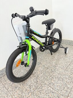Kross Racer 3.0, 16“, detský bicykel, Black lime blue glossy - 2
