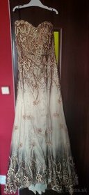 Spoločenské šaty zlaté - 2