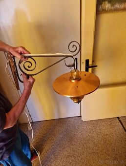 Retro kovova lampa - 2