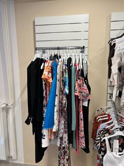 Regále na oblečenie - Panel drážkový rovný 2ks - 2