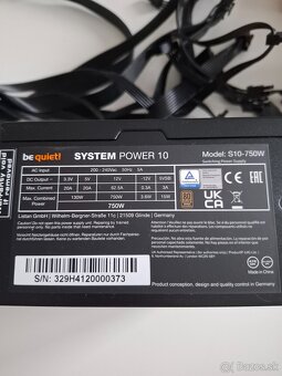 Zdroj Be quiet ATX Gold System Power S10-750W - 2