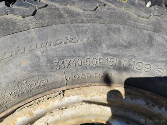 31x10.5 R15 gumy z diskami - 2
