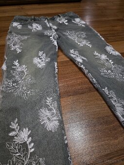 NVLTY floral jeans / kvetinove rifle panske - 2