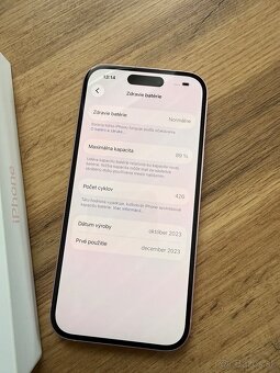 iPhone 15 ružový 128 GB - 2