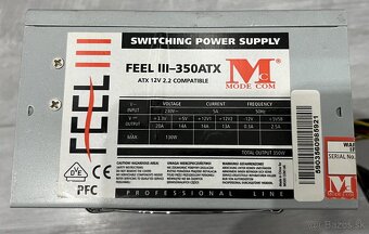 Zdroj MODECOM FEEL III - 350 ATX - 2