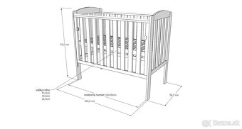 Detská postieľka 50x100 - 2