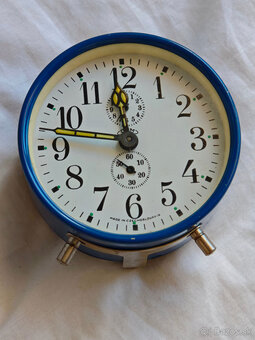 Modrý retro budik Prim - 2