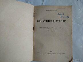 Stará elekrotechnická literatúra z 50. tych rokov - 2