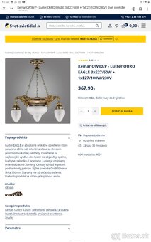 Predám luster KEMAR OURO. - 2
