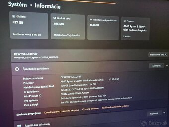 Velky 17.3 palcovy Asus Vivobook s17 model 2023 s procesorom - 2