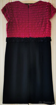 Predám ružovo-čierne šaty - 2