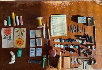 Šijací stroj Minerva 122 – retro, pedál + príslušenstvo - 2