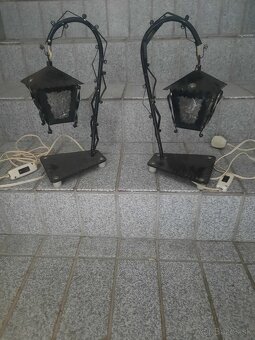 kovave nočné lampy,staré váhy , - 2