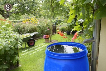 Plastový sud 120L na dažďovú vodu, kvas, olej, krmivo – HDPE - 2