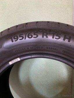 Predám letné pneu Barum Bravuris 5, 195/65 R 15 H - 2