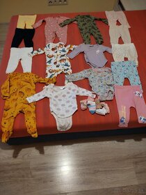 Balík oblečenia pre bábätko dievčatko - veľkosť 50 -70 - 2