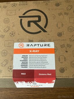 Rapture x-ray otemu red klávesnica červená - cz/sk - 2