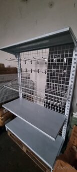 Kovove regale obchodne - 2