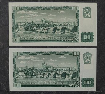 100 Kčs 1961 + SK kolok, stav N - 2