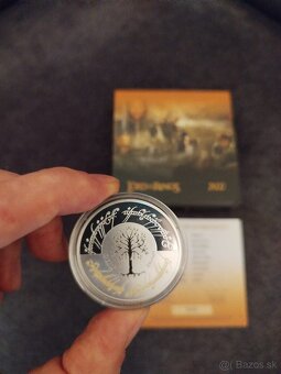 zlato striebro Lord of the rings - pán prsteňov 2022 proof - 2
