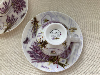 Šálky na kávu - levanduľa - 2