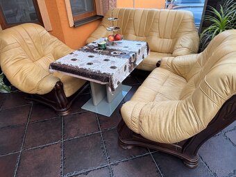 Predám koženú sedačku 3+2+1 - 2