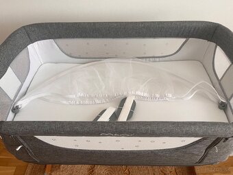 Postielka Momi smart bed 4 v 1 siva - 2