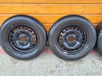 Plechové disky 5x112 R15 57,1 + zimné pneu Semperit 2015 - 2